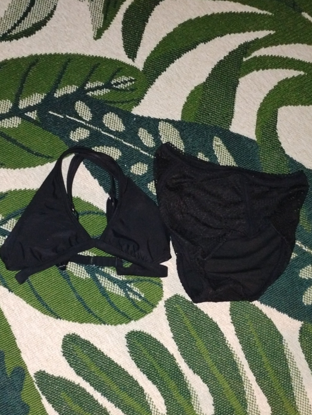 Adore Me Black Triangle Swim Top